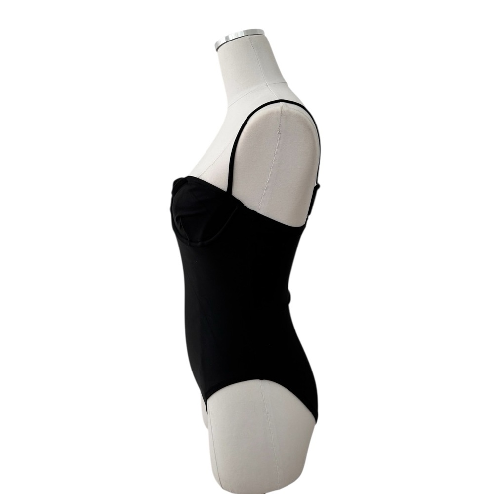 J. Crew Heritage Balconette Underwire One Piece Swimsuit in Black NWT - Picture 7 of 9